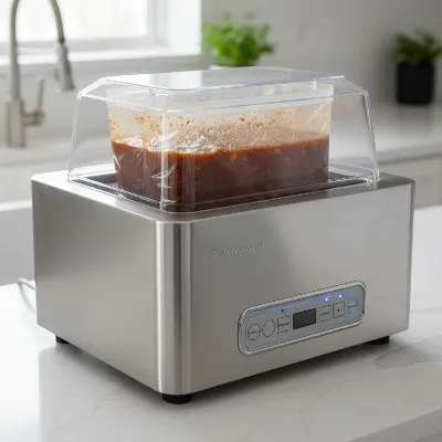 Avid Armor chamber vacuum sealer sealing liquid food