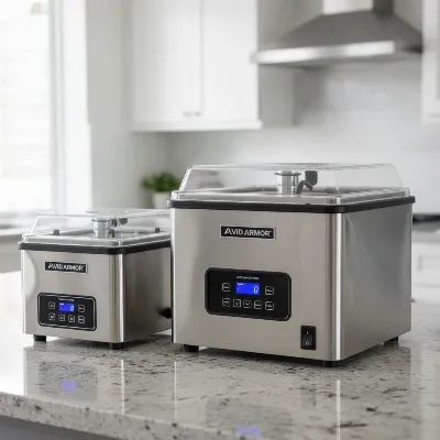 Avid Armor USV20 and USV32 chamber vacuum sealers comparison