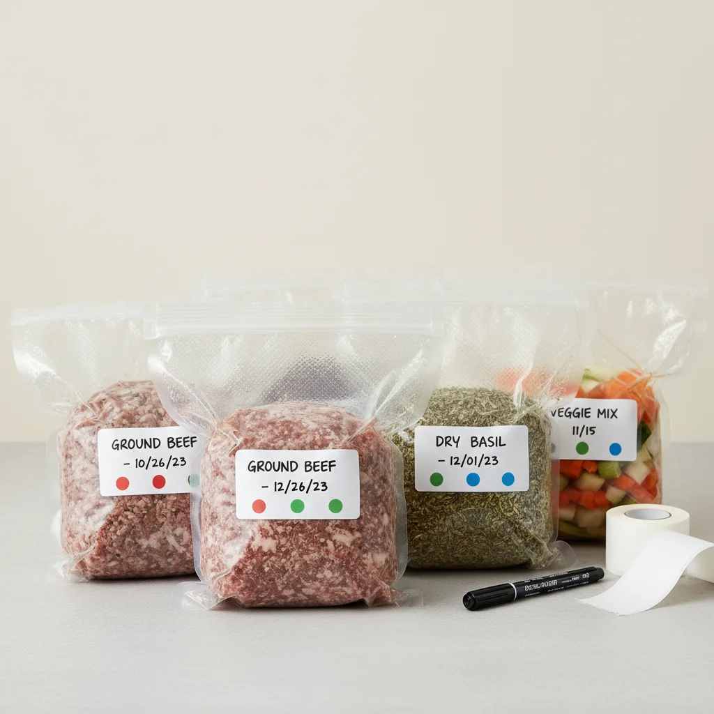 Vacuum Sealer Bags: How to Safely Label and Organize Them